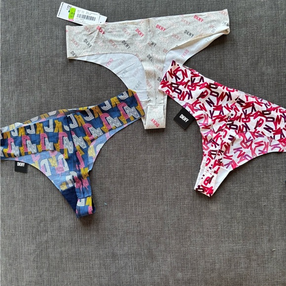 NWT DKNY/Hanky Panky Colorful Patterned Thongs Set of 5, XL (hanky panky is OS) - Picture 5 of 5